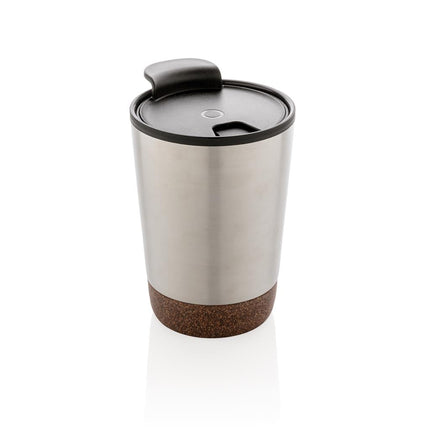 Stainless steel cork coffee tumbler pack of 25 Branded Stainless Steel Custom Wood Designs __label: Multibuy stainlesssteelcorktumblercustomwooddesigns