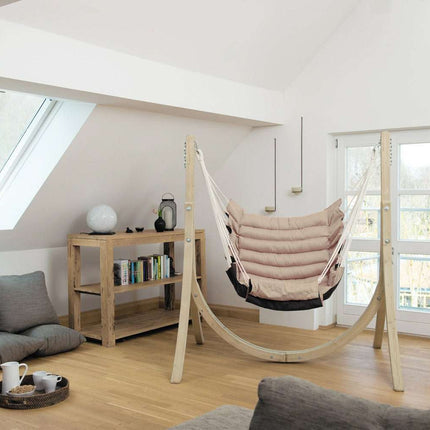 Hanging chair XL & frame Set Swing Chair Amazonas __label: NEW swing-chair-sand-hanging-chair-xl-frame-set-53612477808983