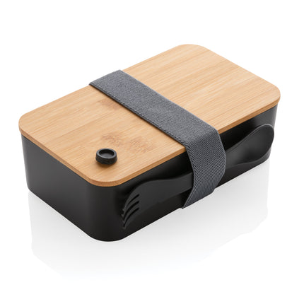 Lunchbox with wooden bamboo lid pack of 25 Custom Wood Designs white-lunchbox-with-wooden-bamboo-lid-pack-of-25-53613188776279