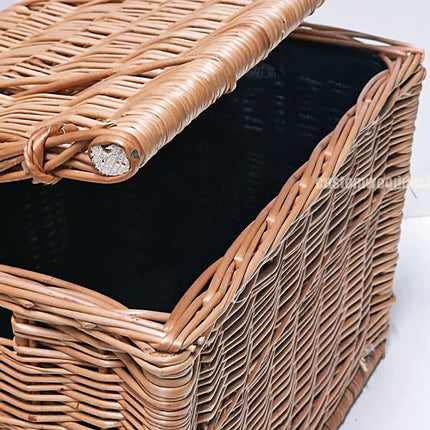10 x Wicker Hamper Basket Large 40 X 30 X 30cm Wicker Hamper Basket Custom Wood Designs Gifting basket hamper basket Retail display basket wicker basket wicker-hamper-basket-with-black-fabric-lining-10-x-wicker-hamper-basket-large-40-x-30-x-30cm-53613682524503
