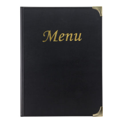 Menu holder 8 x A4 Pack of 10 Black Custom Wood Designs __label: Multibuy wine-red-menu-holder-8-x-a4-pack-of-10-53613308870999