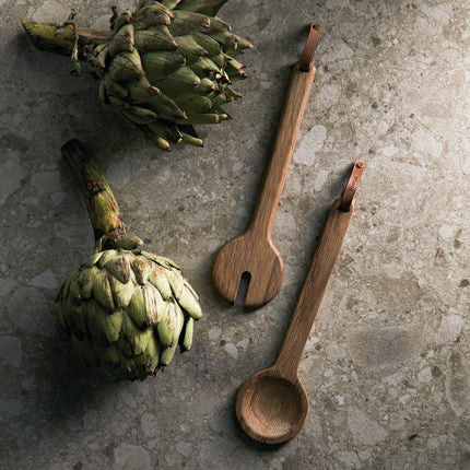 Oak Serving Cutlery pack of 25 Custom Wood Designs __label: Multibuy woodenservingutensilscustomwooddesigns